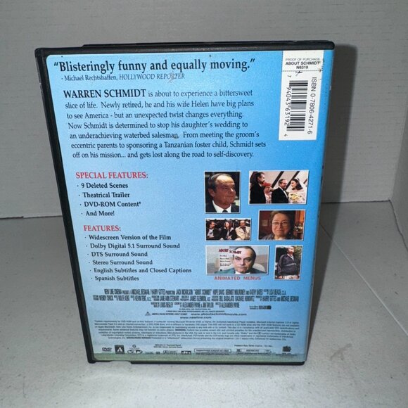 About Schmidt - DVD - Jack Nicholson, New Line Cinema 2003 - Picture 2 of 3